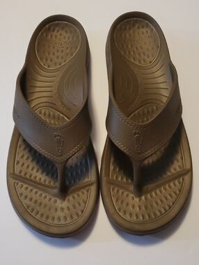 NuuSol Cascade Flip Flop Smoked Bronze Foam Sandal Men's Size 13 Made In USA